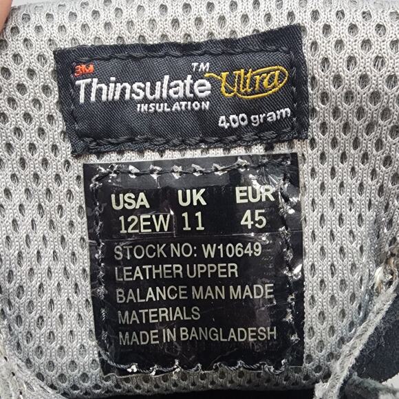 Wolverine Men's Black Size 12EW GORE-TEX Waterproof Thinsulate Work Boots - Picture 10 of 10